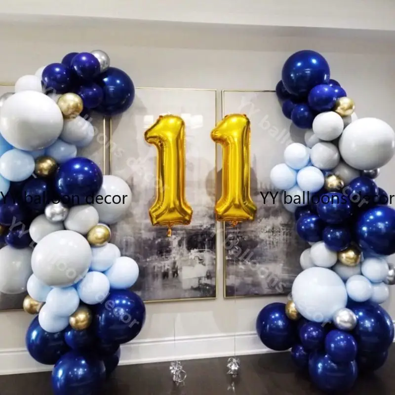 Воздушные шары &quotсделай сам&quot Гирлянда арочный Комплект Макарон темно синий