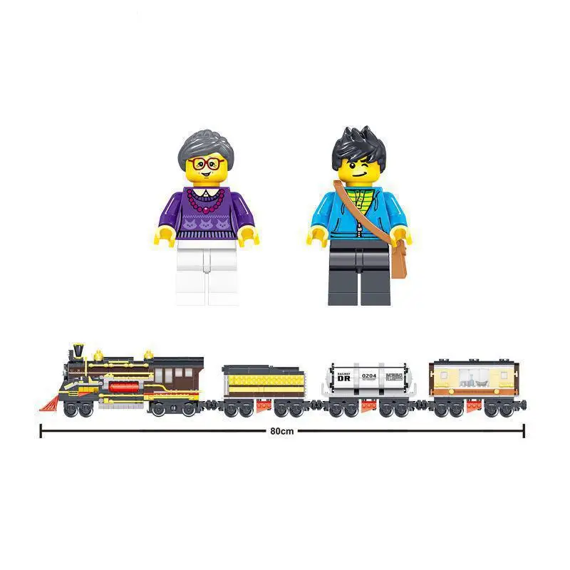 

1464pcs Remote Control Track Building Blocks Magic Express Steam Train Children's Puzzle Assembly Tricks Toys Boys Bithday Gift