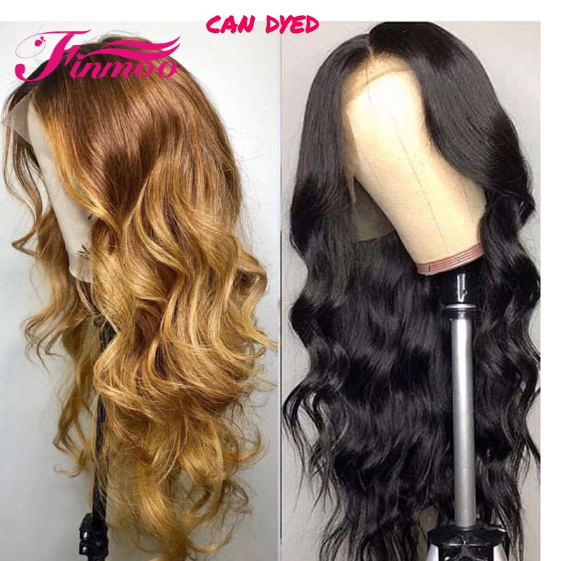 Бразильский Реми человеческие волосы парик объемная волна натуральный Цвет 13X4