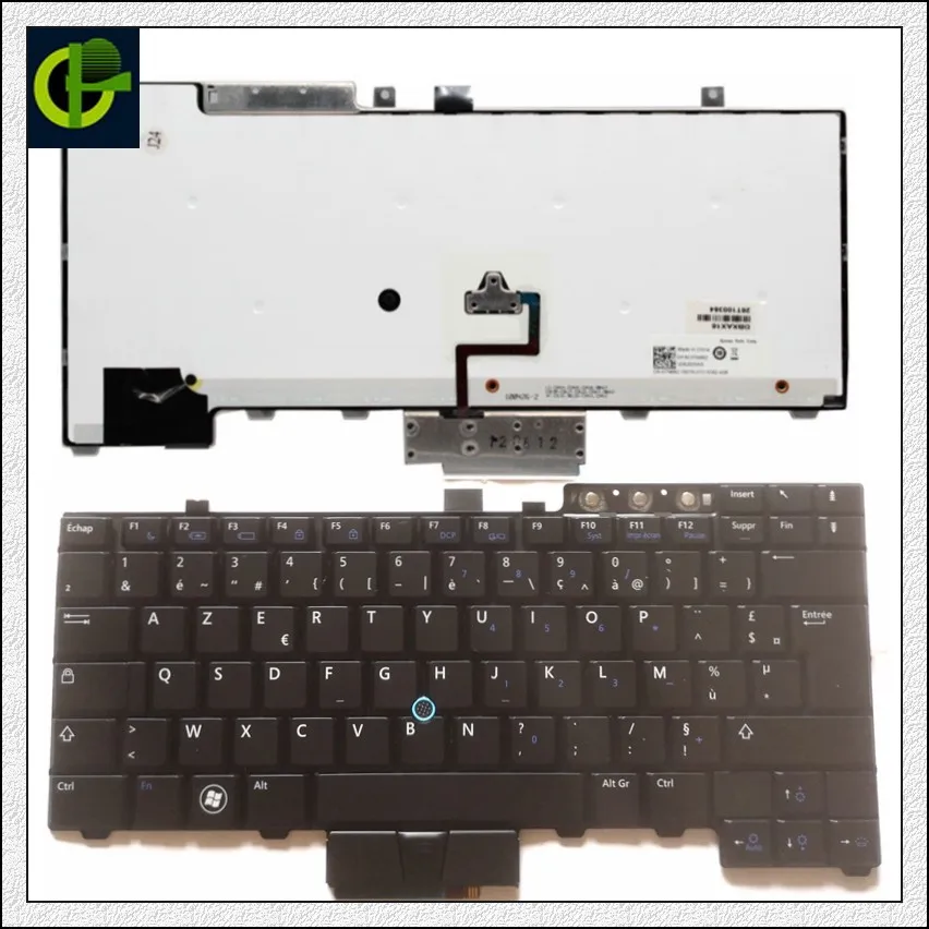Клавиатура с французской подсветкой для ноутбука Dell Latitude E6400 E6410 E5500 E5510 E6500 E6510