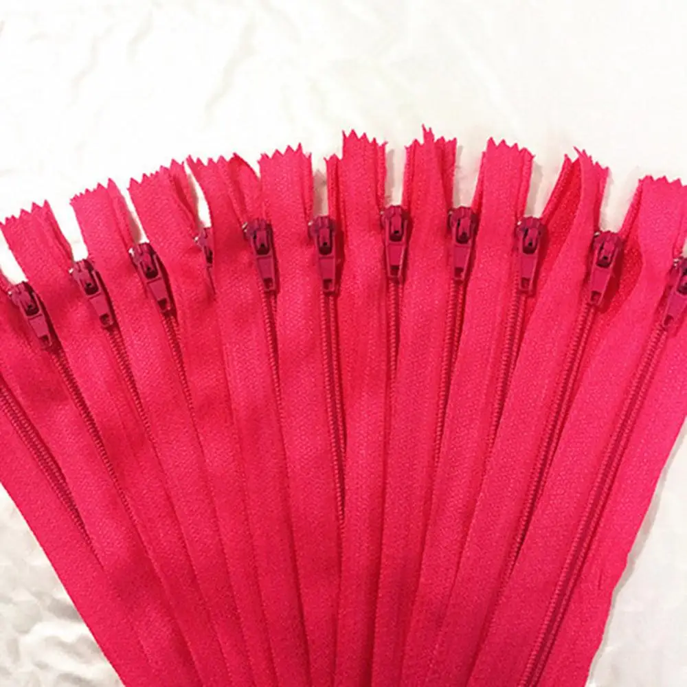 

10 pieces. Rose 50cm (20inch) nylon coil, zipper, tailor, crafter and fgdqrs