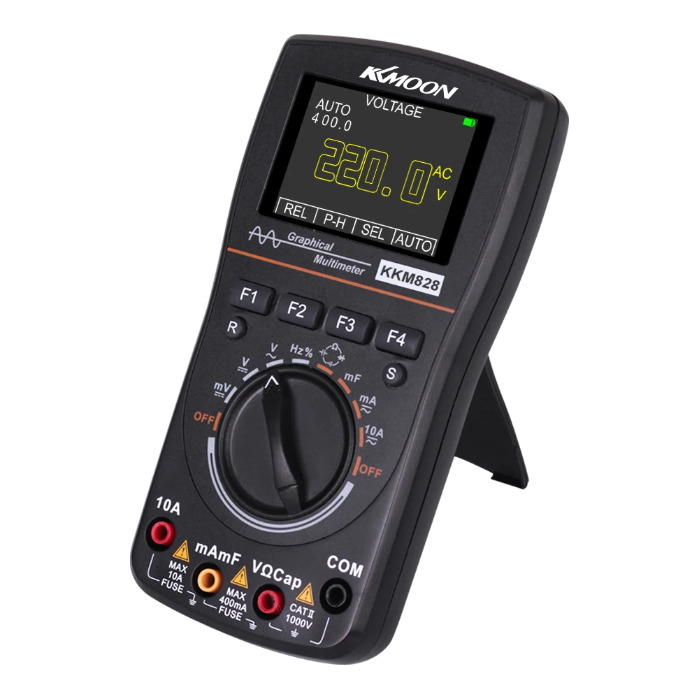 KKMOON KKM828 2 в 1 HD Интеллектуальный Графический Цифровой осциллограф мультиметр МГц