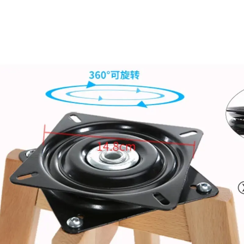 Скандинавский Ретро вращающийся барный стул из твердой древесины высокий бар