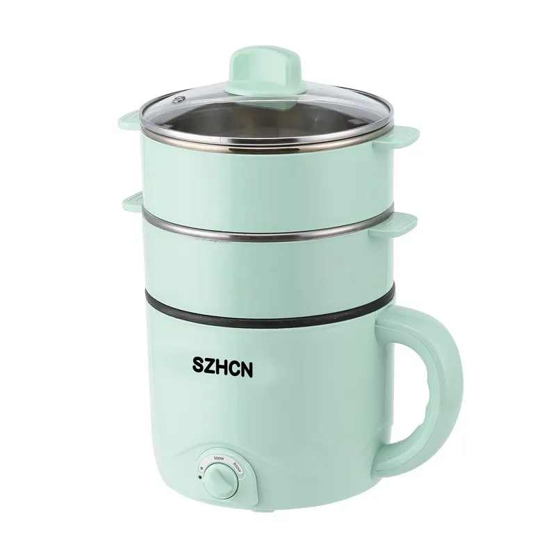 

220V Mini Multifunction Electric Cooking Machine Household Single/Double Layer Hot Pot Multi Electric Rice Cooker Non-stick Pan