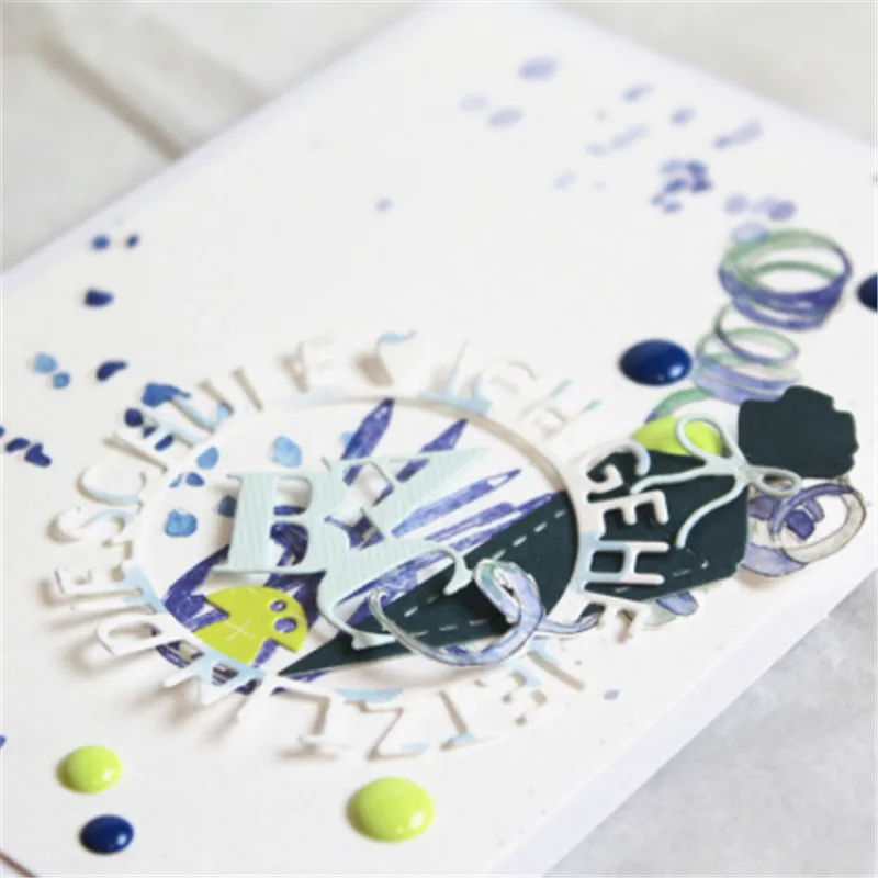 Маленькие квадратные буквы металлические режущие штампы для поделок