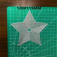 2021 new arrival star metal cutting dies and stamps diy scrapbooking card stencil paper craft handmade card