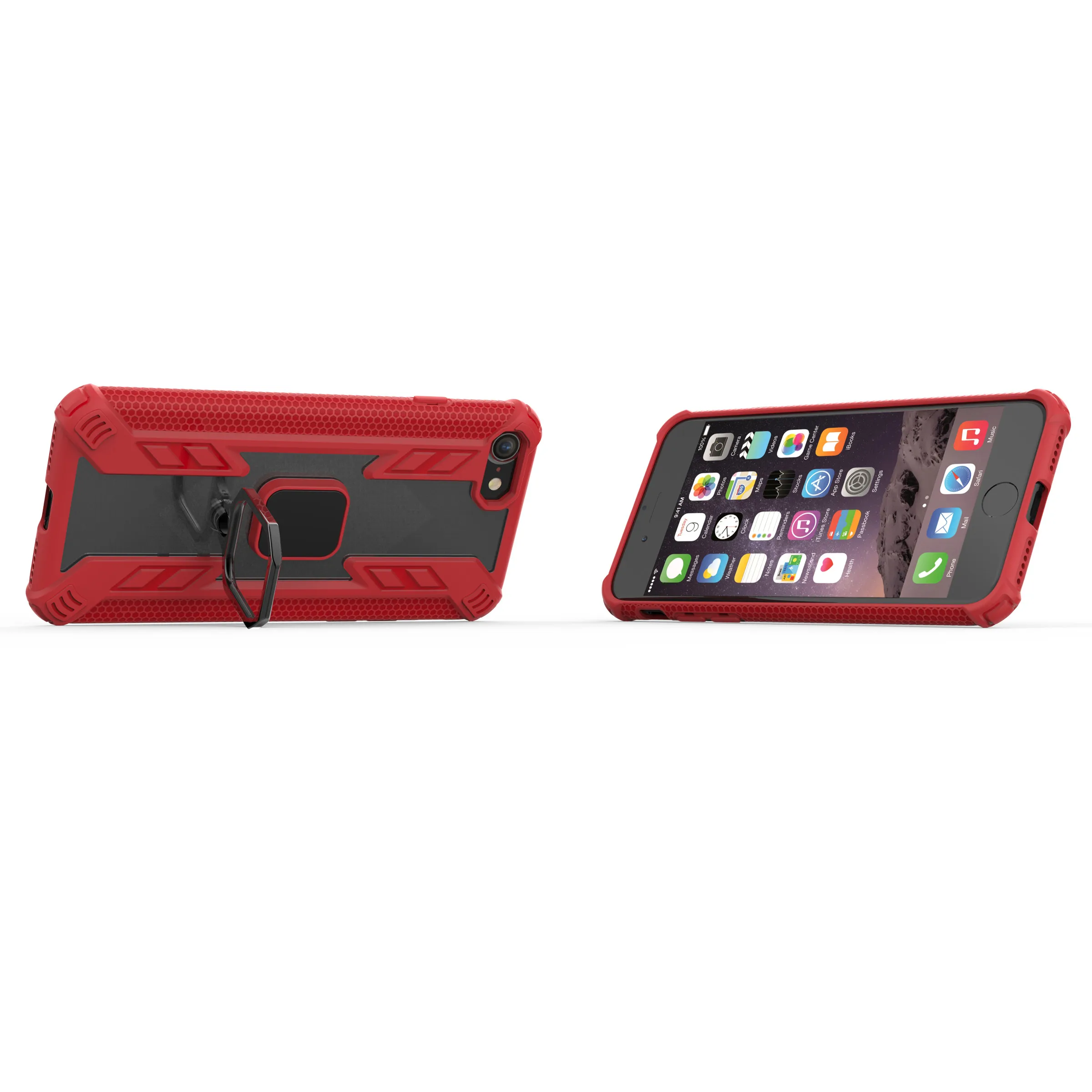 Soft Armor Case For iphone 6 6S 7 8 Plus X XS MAX XR Shockproof Silicone Car Magnetic Holder Ring Protective Cover Phone | Мобильные