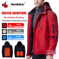 motorcycle jacket winter red electric heated jacket outdoor jacket usb heating vest moto biker thermal warm motorbike coat new
