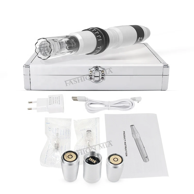 

Wireless Electric 7 Color LED Light Derma Pen Microneedle Therapy Beauty Dr pen with Recharge Battery for Anti Scar Acne Wrinkle