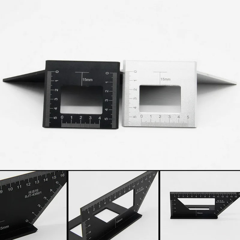 Многофункциональная прямоугольная линейка толщиной 45/90 градусов прямая Линейка