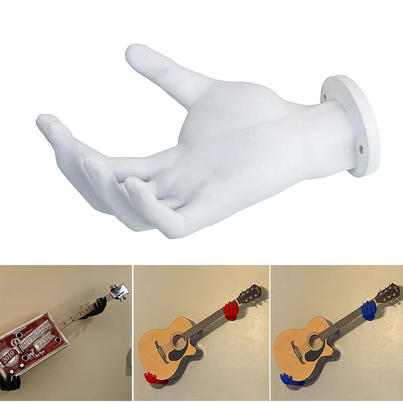 

1 Pair Wall-mounted Simulation Hands Statue 3D Decorative Art Resin Open Hand Sculpture for Hanging Guitar Cloth Hat YS-BUY