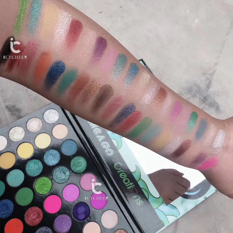 ICYCHEER авокадо студия матовые тени для век Палитра питания блеск блесток хайлайтер