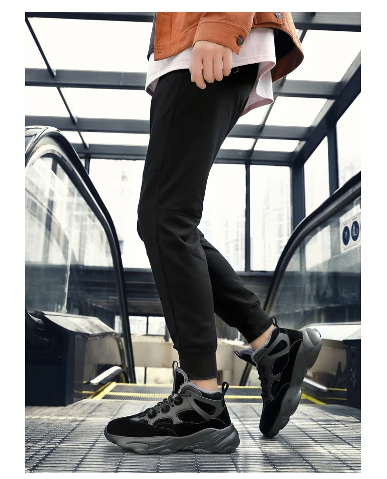 Men's Sneakers Casual Plus Velvet Winter Warm Short Ankle women Boots Plush Man's High-top women Snow Shoes Обувь Мужская