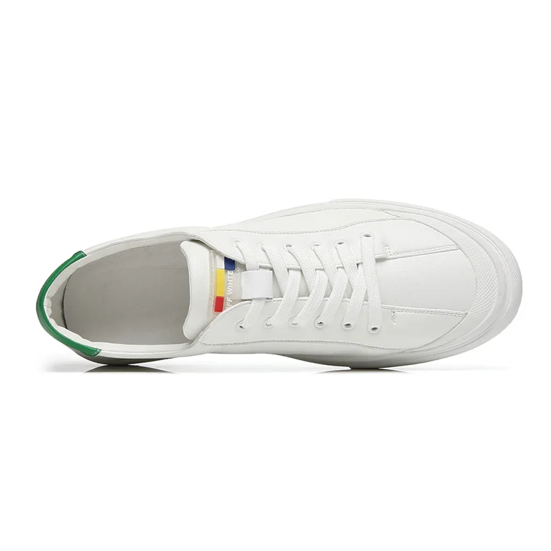 Кроссовки мужские из натуральной коровьей кожи модная спортивная обувь для