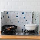 Складная Алюминиевая перегородка для газовой плиты, защитный экран от разбрызгивания масла при жарке, аксессуары для кухни