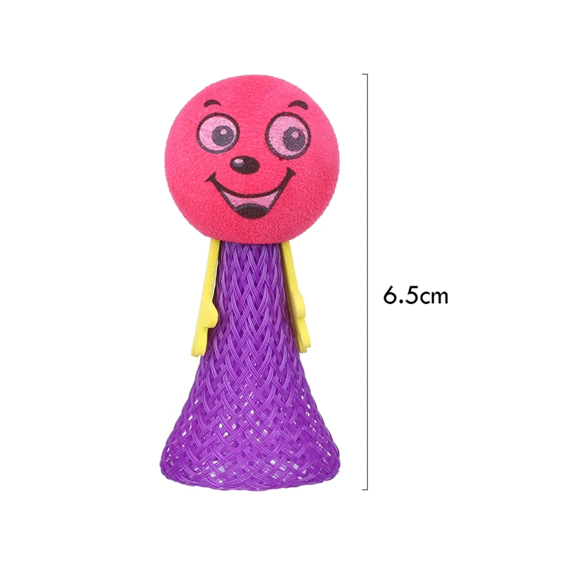 10 шт. прыгающий шар игрушки подарки выражения сжимаемая хип-хоп прыгающая кукла