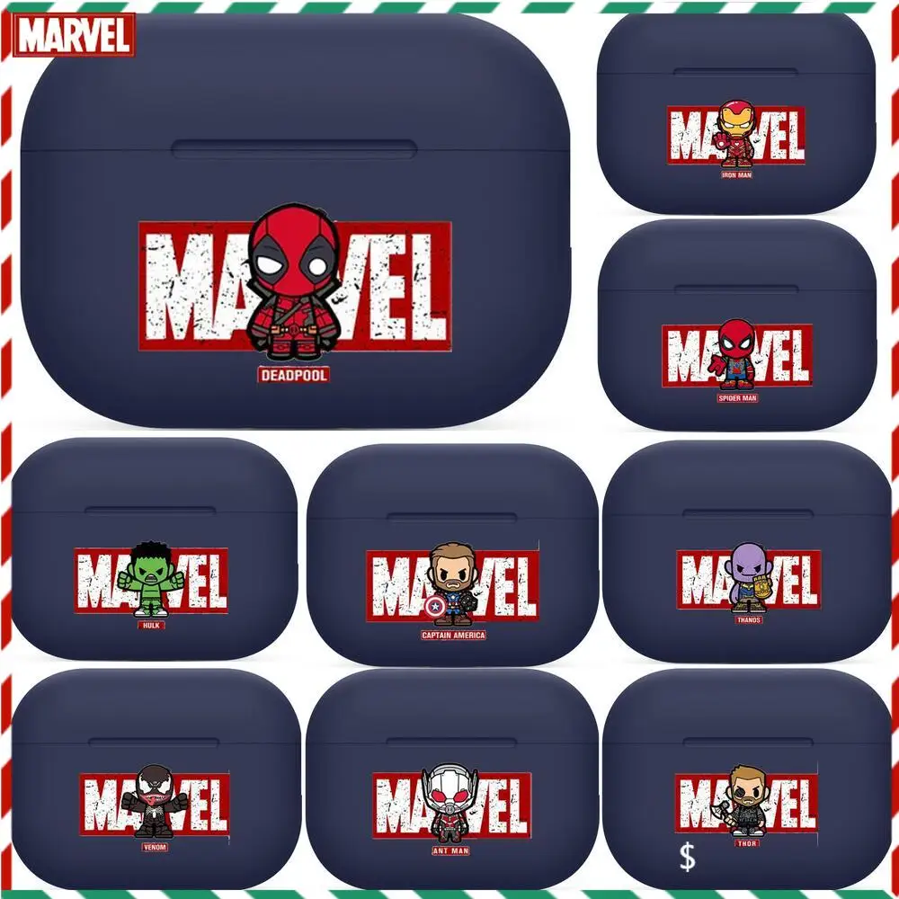 Мультяшные Мстители Marvel для Airpods pro 3 чехол Защитный Bluetooth беспроводной наушников