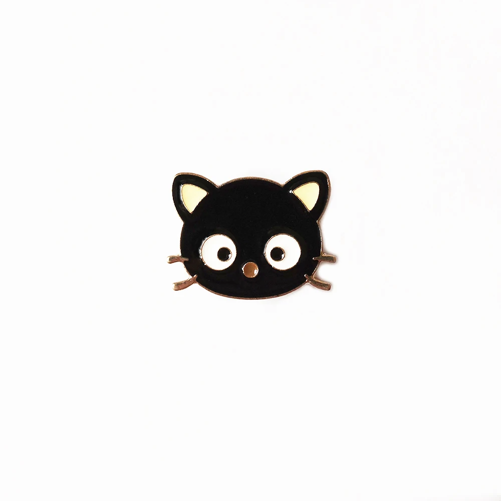 

Cute Animal Brooch Pin Black Cat Badge Kitten Brooches For Women Lapel pin For Backpacks Jeans shirt Bag Jewelry Gift