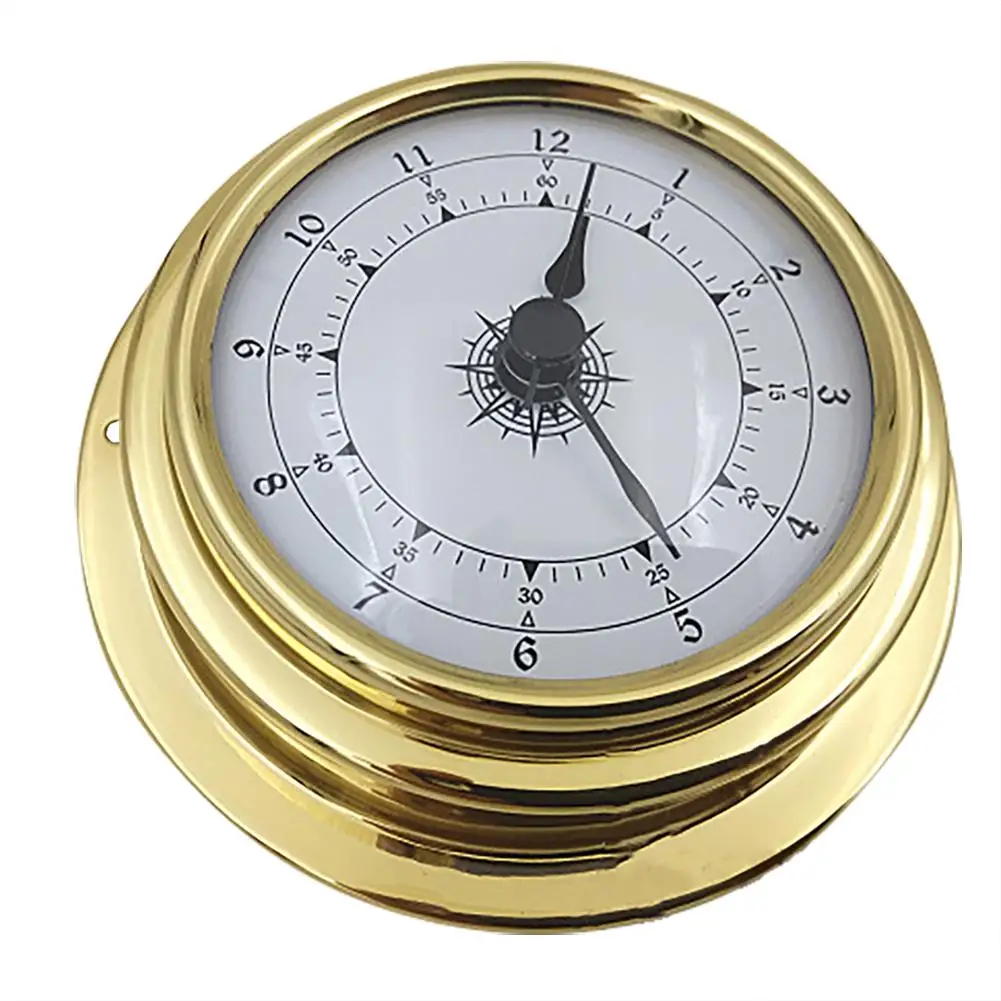 4 шт. 98 мм термометр гигрометр барометр часы медный корпус циркония морская