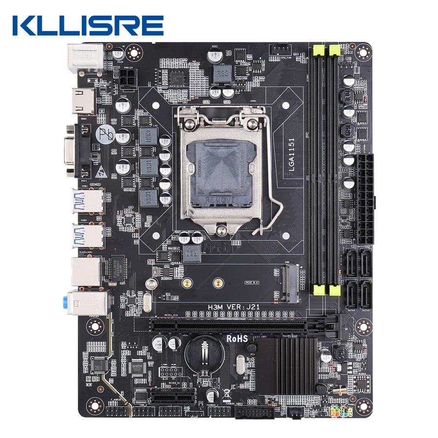 Kllisre H310 материнская плата LGA 1151 DDR4 оперативная память Поддержка Intel i3/i5/i7 процессор