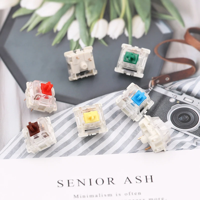 

Gateron Switches 3pin SMD LED Black Red Brown Blue Clear Green Yellow Compatible For MX Mechanical Keyboard fit GK61GK64 GH60