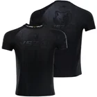 Мужские беговые футболки для ММА, быстросохнущие Компрессионные спортивные футболки для Муай Тай, для фитнеса, тренажерного зала, бега, футболки, мужские футболки, спортивная одежда