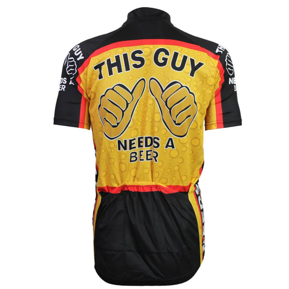 Веломайка для этого парня нужна велосипедная одежда пива Джерси горного