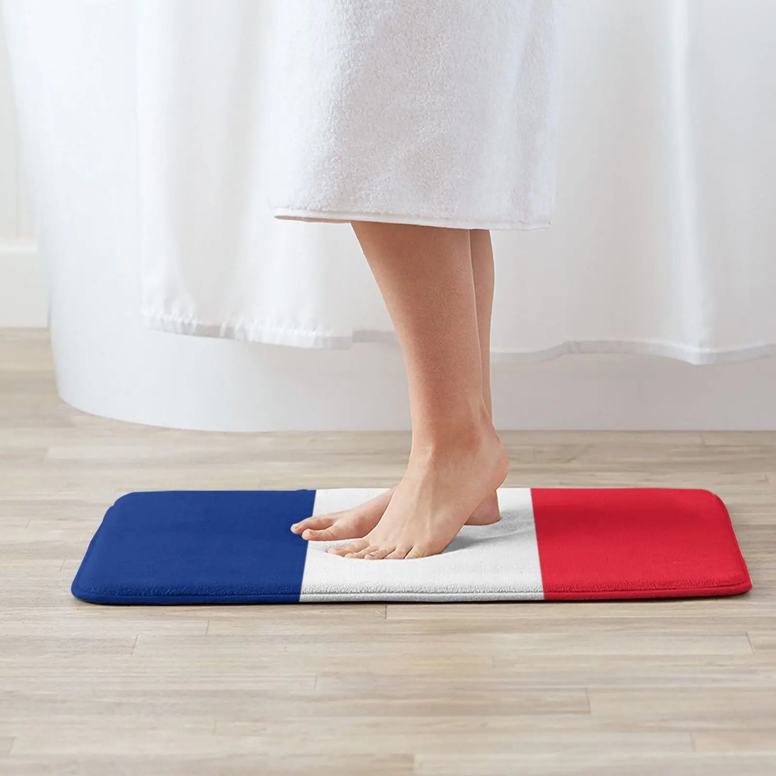 Французский флаг Франции коврик-ковер с антипоскользяющим покрытием для пола в спальне.