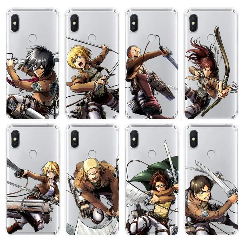 

Attack on Titan Phone Case Phone Case For Xiaomi 10T PRO NOTE 10 PRO 11 Redmi 7 8 A 5 Plus 9 T Pro Cover