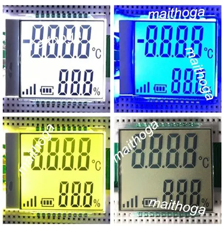 20PIN TN положительных 7 разрядных сегментов ЖК панели температура влажности