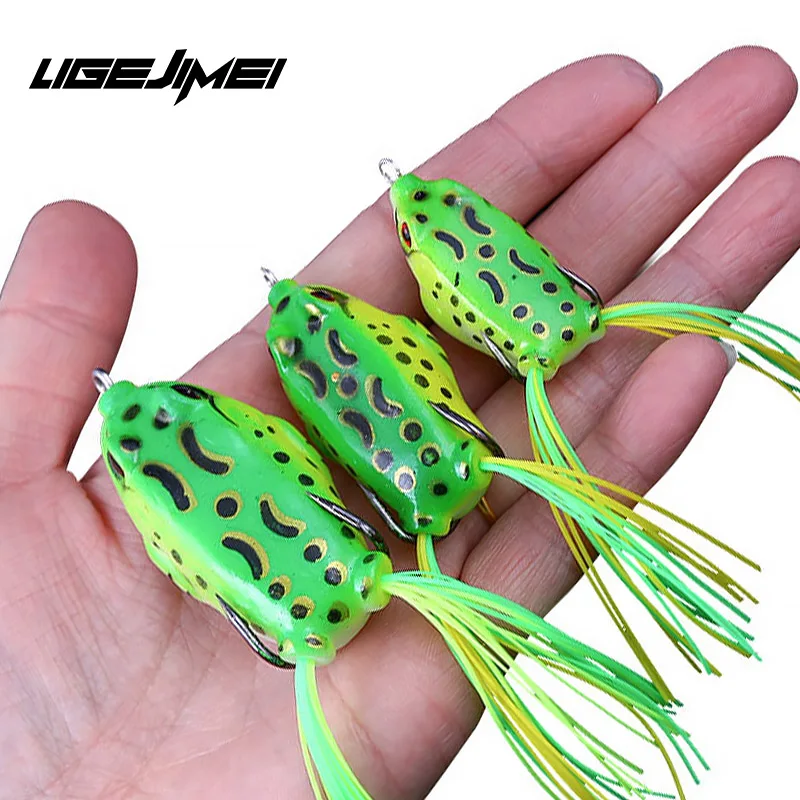 

3pcs/Lot Frog Lure Wobbler Fishing Softbait 6g 10g 13g Peche Leurre Fishing Lure Set Kit Iscas Artificiais Topwater Lure Crank