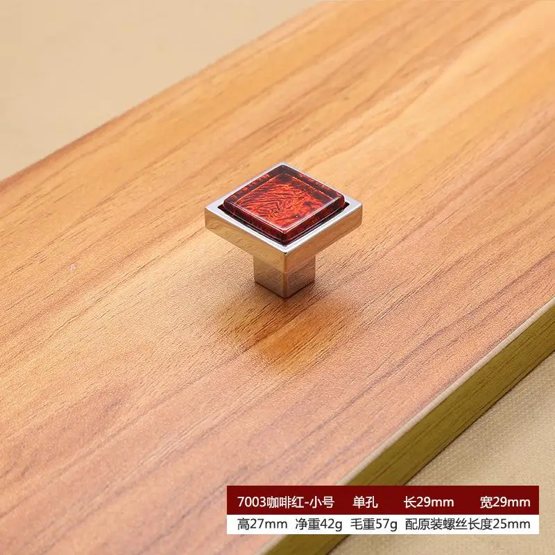 Квадратная Хрустальная Стеклянная Ручка ящика шкафа современный