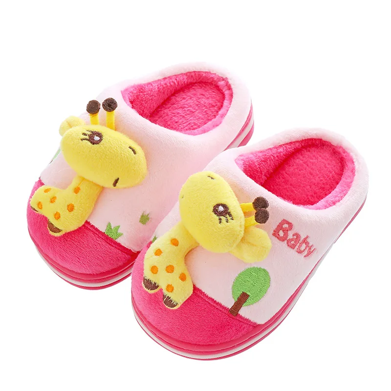 2019 г. Осенняя брендовая Милая домашняя обувь для маленьких мальчиков и девочек