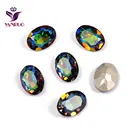 YANRUO 4120 Овальный VM Радуга Необычные Стекло Diamond Швейные Стразы Стекло DIY базовые украшения Стразы бусины
