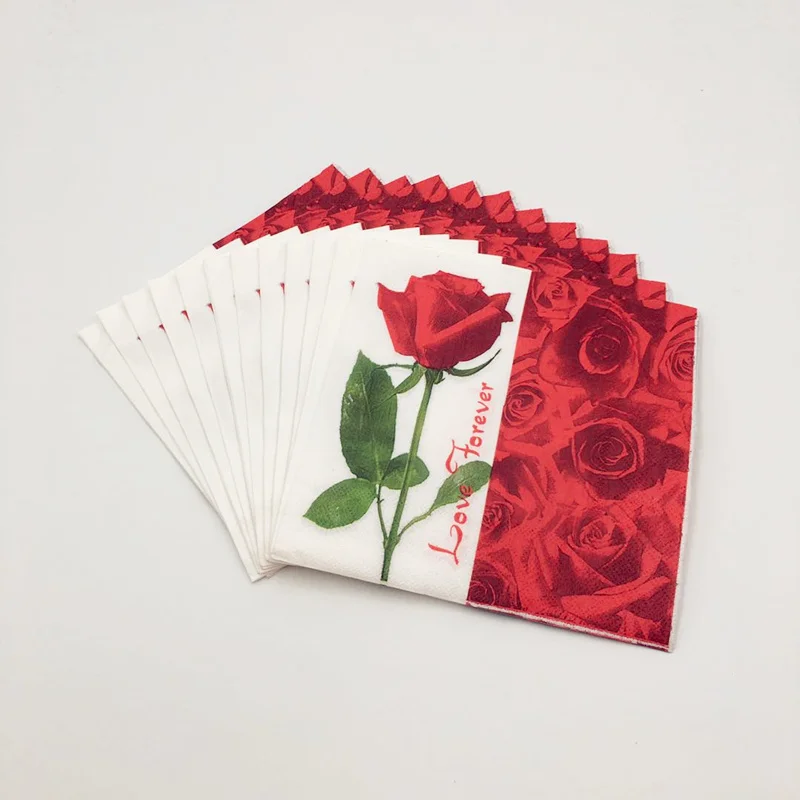 Бумажные салфетки для свадьбы дня рождения украшения вечеринки 20 шт./лот 33 см x с