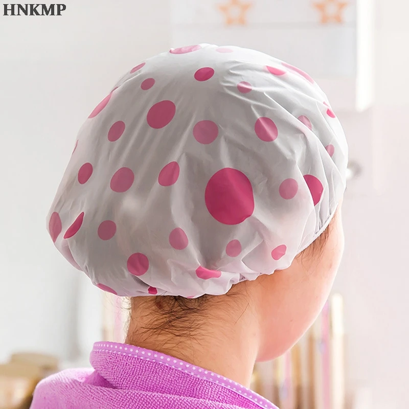 

1Pcs Thicken Saunas Bath Hat Kids Hair Bathing Cap For Women Kids Hair Protective Cap Random Waterproof Shower Cap