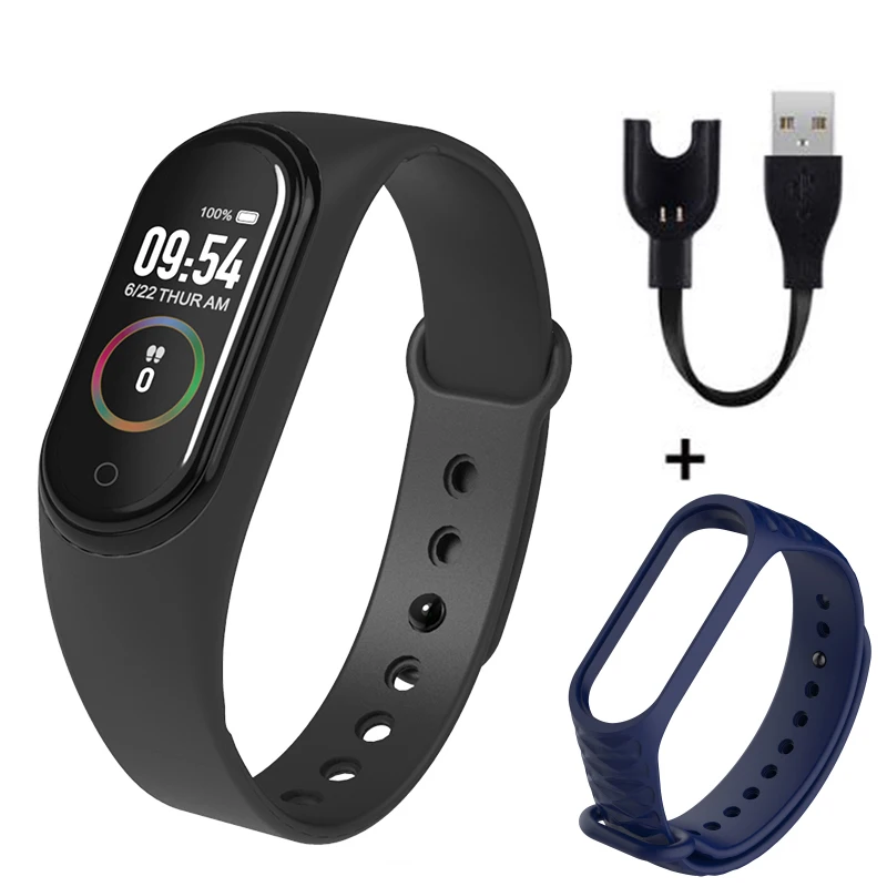 D M4 браслет Smartband Спортивный Браслет Smartwatch монитор сердечного ритма фитнес трекер активности кровяное давление Bluetooth - Цвет: D