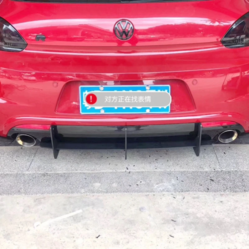 Задний бампер для Volkswagen Scirocco ABS диффузор 2009 2014 2015 2017 Комплект кузова задний