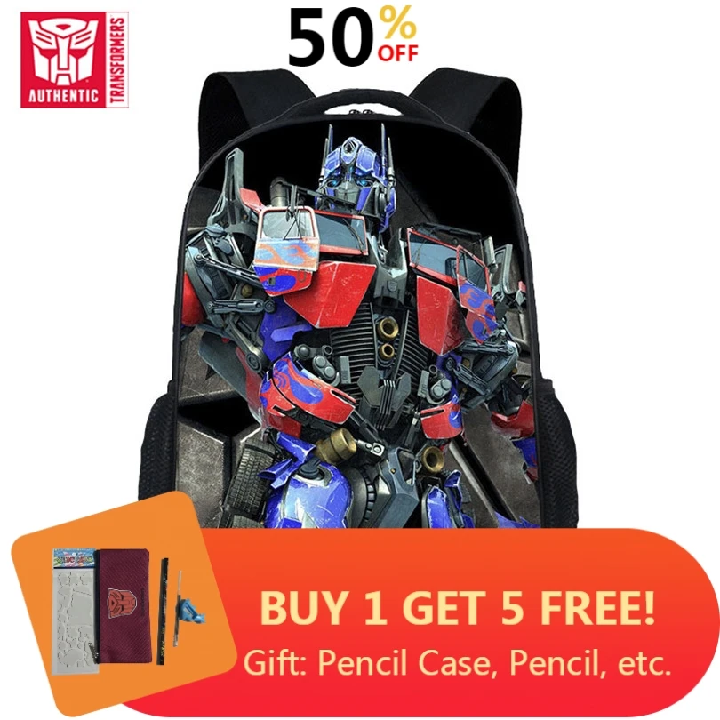 Детский рюкзак трансформеры школьный для мальчиков водонепроницаемый малышей
