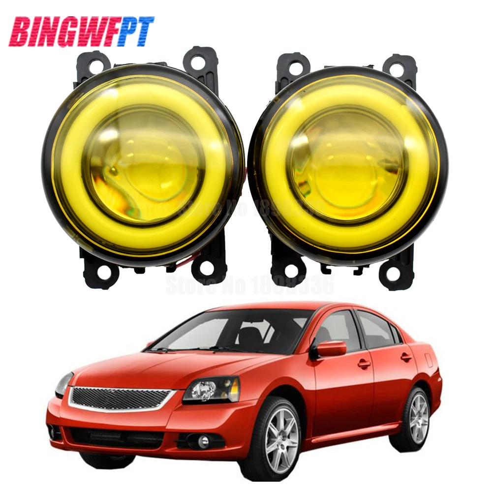 2 шт./пара H11 светодиодная противотуманная фара в сборе ангельские глазки 90 мм для