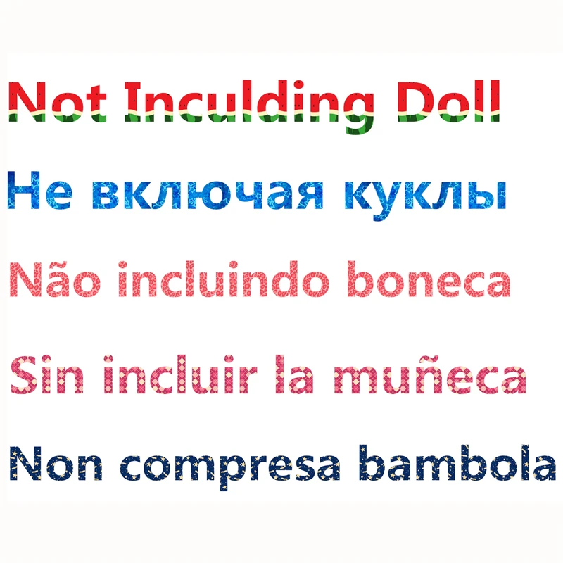 

5 Pcs/lot Casual Wear Doll Clothes Dress Accessories Handmade Clothes Dress Suit Childrens Girls Toy Gift for Doll Dress