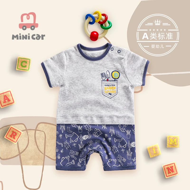 

Baby romper boy creeper suit Jumpsuit summer short sleeve outwear