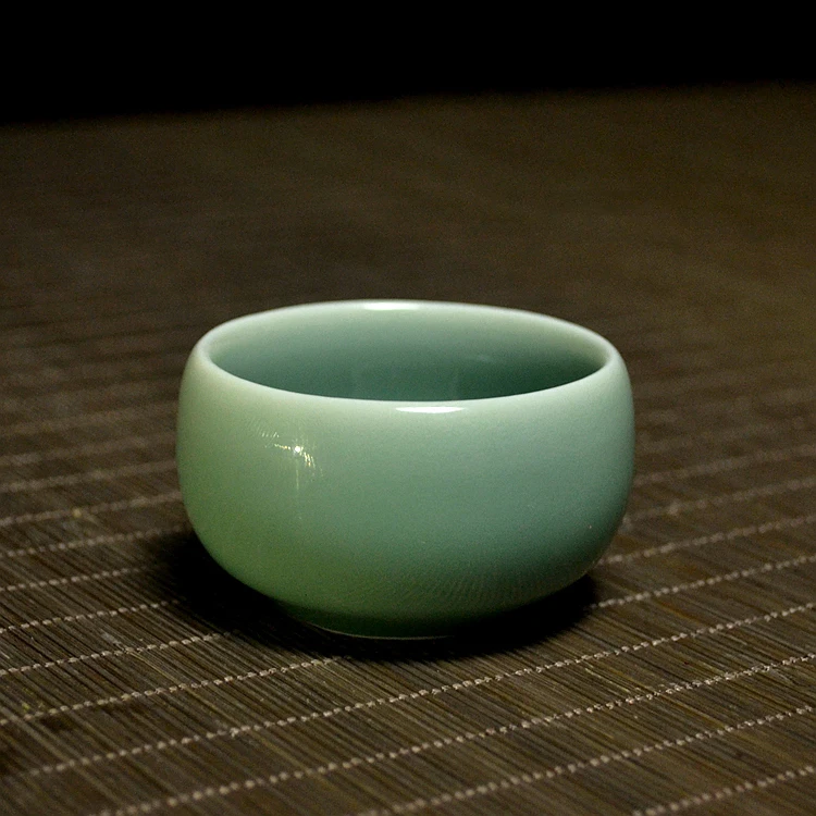 Longquan чайная чашка 50 мл из селадона керамическая фарфоровая чаша посуда Кунг фу