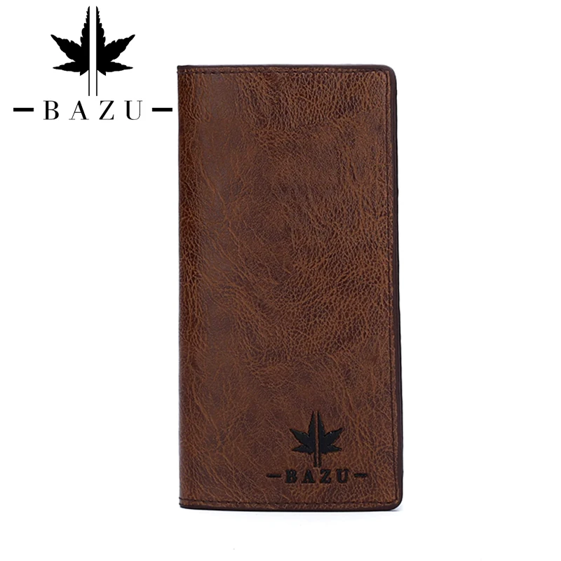 

Роскошные мужские кошельки BAZU 2022, Высококачественный винтажный мужской бумажник из искусственной кожи, брендовый держатель для карт, мален...