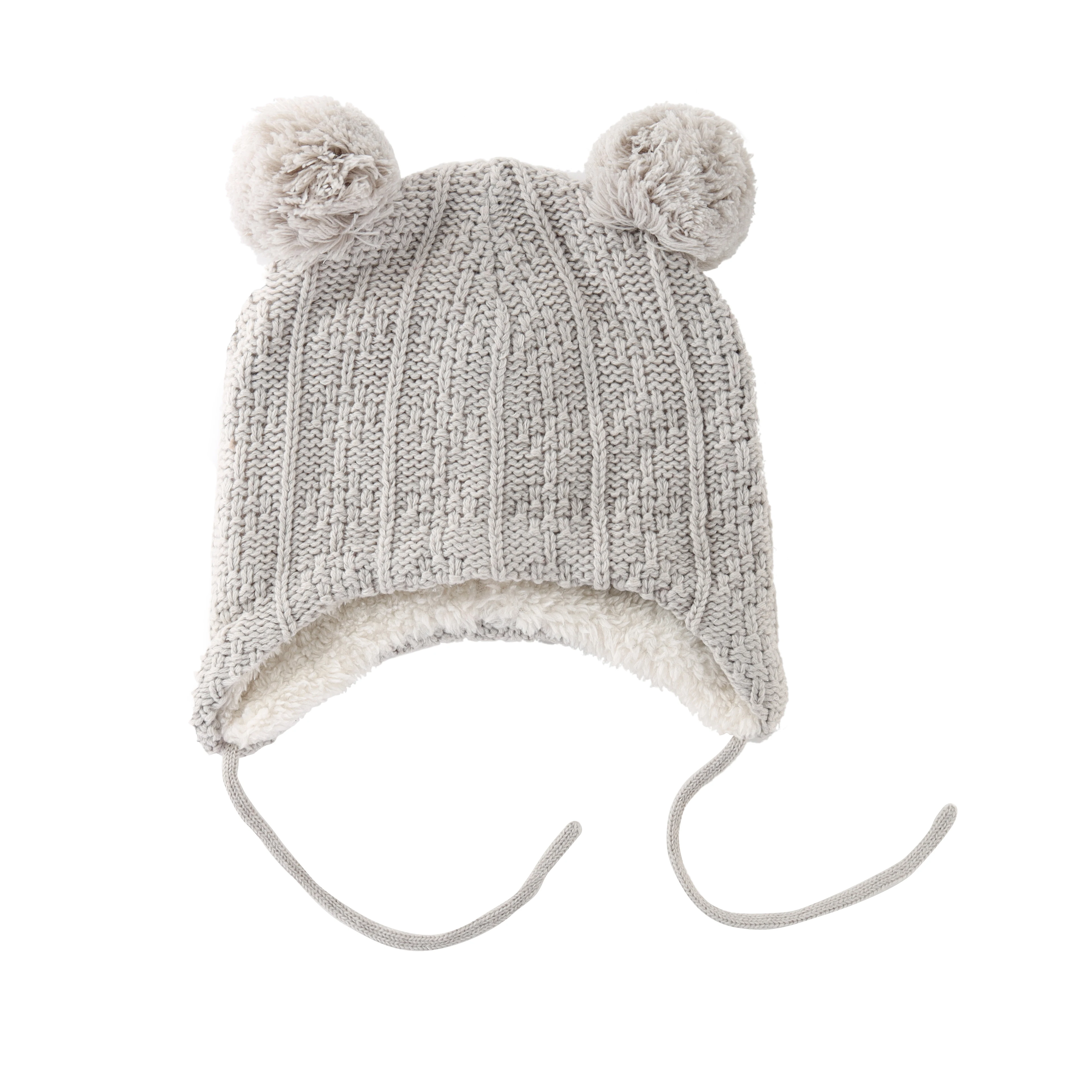 Милые шапки ушанки для маленьких мальчиков и девочек флисовая вязаная шапочка