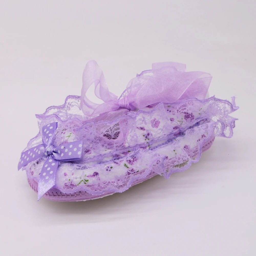 

Baby Toddler Lace Frilly Flower Shoes Soft Non-Slip Newborn Walking Shoes Spring Baby Girls First Walker Baby Shoes