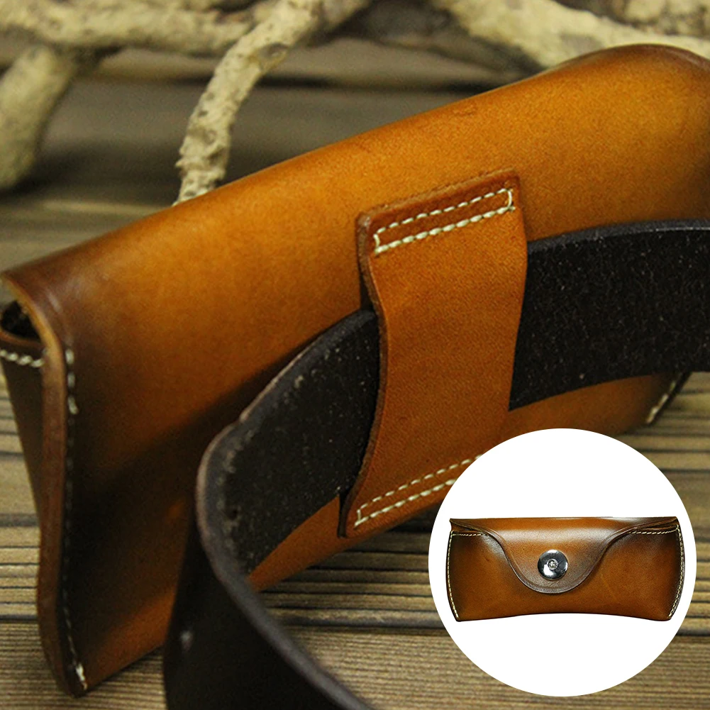Чехол для солнцезащитных очков винтажный мягкий кожаный Футляр ручной работы с