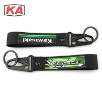 latest motorcycle keyring key belt for kawasaki z650 z 650 all years keychain metal nylon key chain accessories
