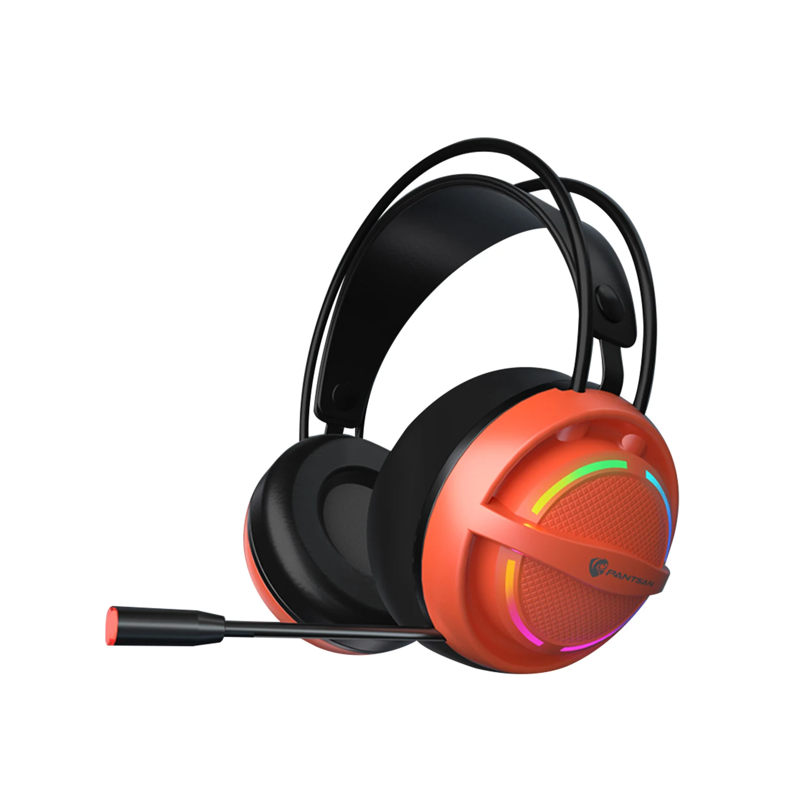 Проводная игровая гарнитура со светодиодной подсветкой и микрофоном 50 мм |