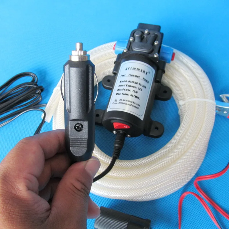 6 л/мин 12 В dc 70 Вт с кнопкой включения/выключения и jack автомобильные комплекты